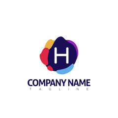 H LETTER  MODERN LOGO TEMPLATE