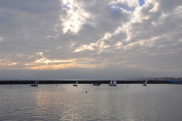Sunset near Montpellier