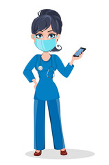 Doctor woman, professional medical staff