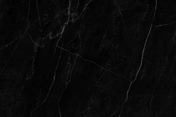 Naklejka premium Black marble natural pattern for background, abstract natural marble black and white