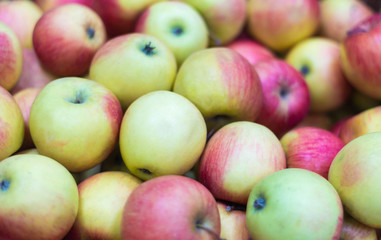 bunch of red and green apples, Apple background