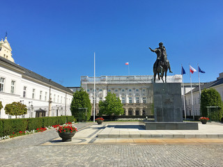Fototapeta premium Palacio Presidencial de Varsovia, Polonia