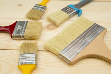 a set of tools for painting a house