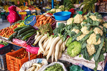 Fruit and Vegetable Market, Pokhara; Nepal