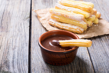 Spanish and mexican dessert churros