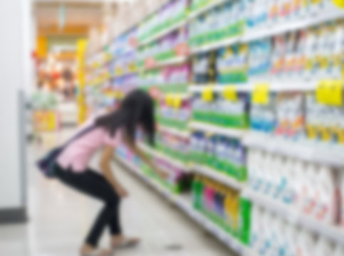 Blur image Supermarket