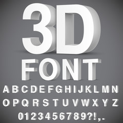 3D Alphabet and Numbers - 193133380