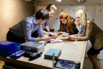 Group of creative designers brainstorming