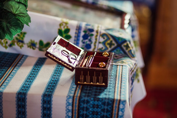 accessories for  baptism of the child in accordance with church traditions