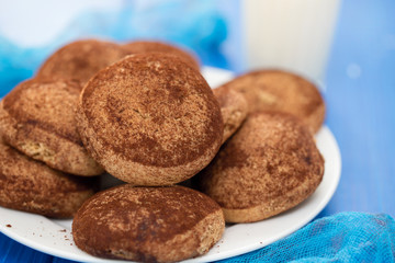 cinnamon cookies on white plate