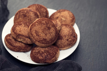 cinnamon cookies on white plate
