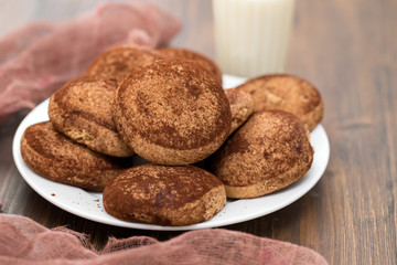 cinnamon cookies on white plate