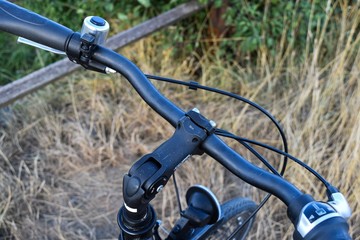Fototapeta na wymiar bicycle handlebars
