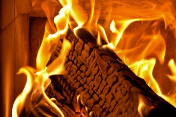 fireplace hot