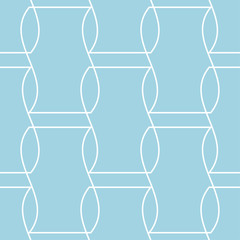 Pale blue geometric print. Seamless pattern