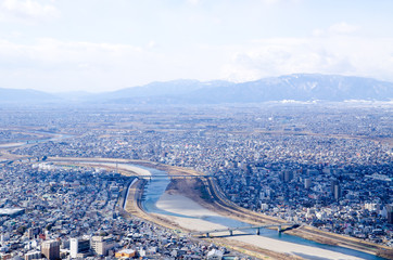 岐阜城天守閣からの眺望（岐阜県）