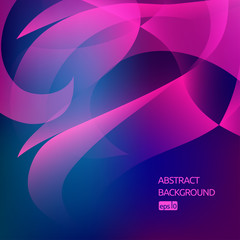 Vector abstract background with red waves