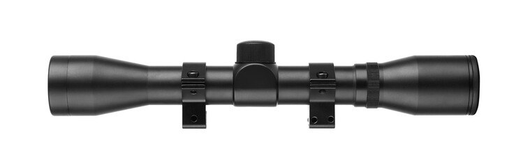 Sniper scope on white background