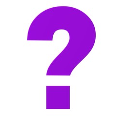 questions question mark purple interrogate asking 3d sign symbol