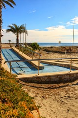 Beach with access for disabled people