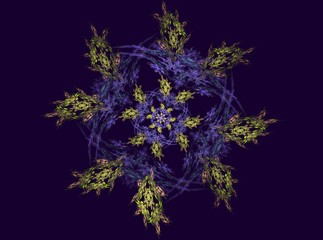 Fototapeta na wymiar Beautiful abstract fractal composition