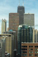 Fototapeta premium Chicago downtown buildings