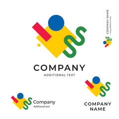 Art Modern Logo Abstract Identity Brand and App Icon Suprematism Design Studio Symbol Concept Set Template