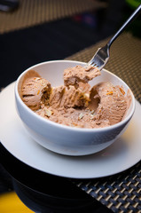 real gourmet chocolate ice cream,