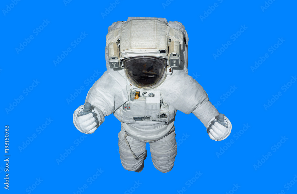 Leinwandbilder astronaut isolated on blue background 3d rendering elements of this image furnished by nasa