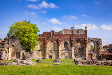 St Augustines Abbey Benedictine monastery remains in Canterbury Kent Southern England UK