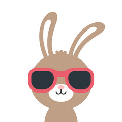 Hase mit Sonnenbrille