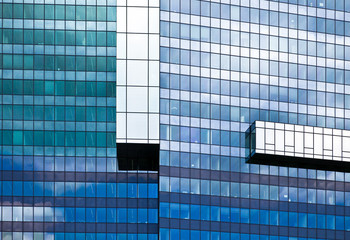 Glass facade, office tower