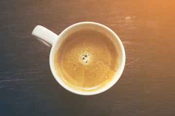 black coffee for the morning good day