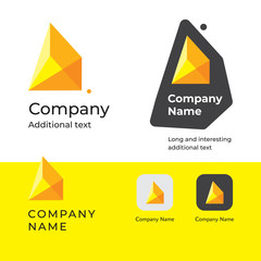 Isometric Abstract Modern Logo Design and Construction Business Identity Brand App Icon Symbol Concept Set Template - 193153582