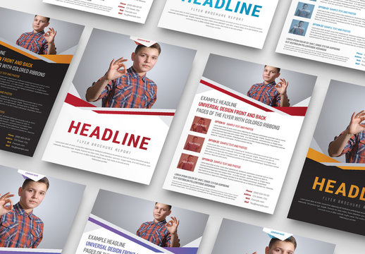 Overlapping Angles Business Flyer Layout
