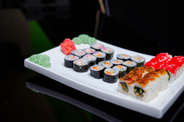 sushi rice from a Japanese restaurant