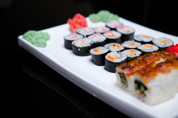 sushi rice from a Japanese restaurant