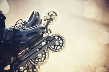 Wheels of roller skates