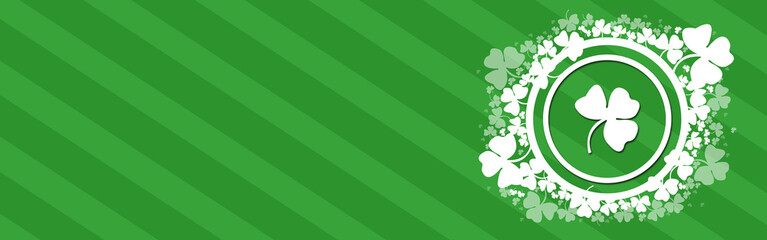 St Patricks Day Banner With Blank Space