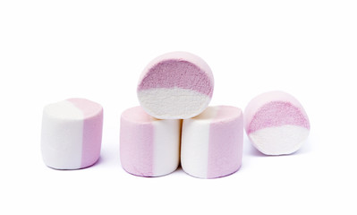 Marshmallow sweet isolated on white background