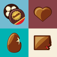 Chocolate candies design