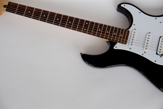 Electric guitar isolated
