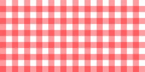Wallpaper murals Tartan Vector gingham striped checkered blanket tablecloth. Seamless white red table cloth napkin pattern background with natural textile texture. Country fabric material for breakfast or dinner picnic