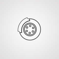 Car brake icon