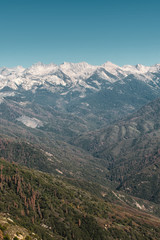 Fototapeta premium Aerial view from Moro Rock in Sequoia National Park in USA California