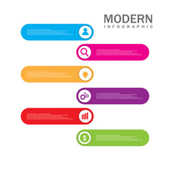 Obraz premium Modern infographic