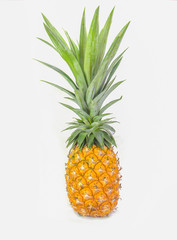 Ripe Pineapple isolated on white background.