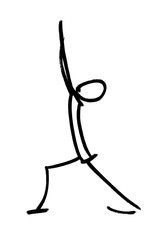 virabhadrasana yoga pose