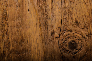 Rough weathered wooden board. Rustic texture for background. Toned