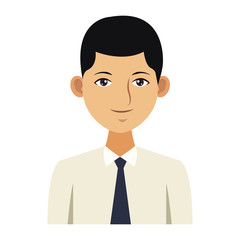 Executive man cartoon icon vector illustration graphic design